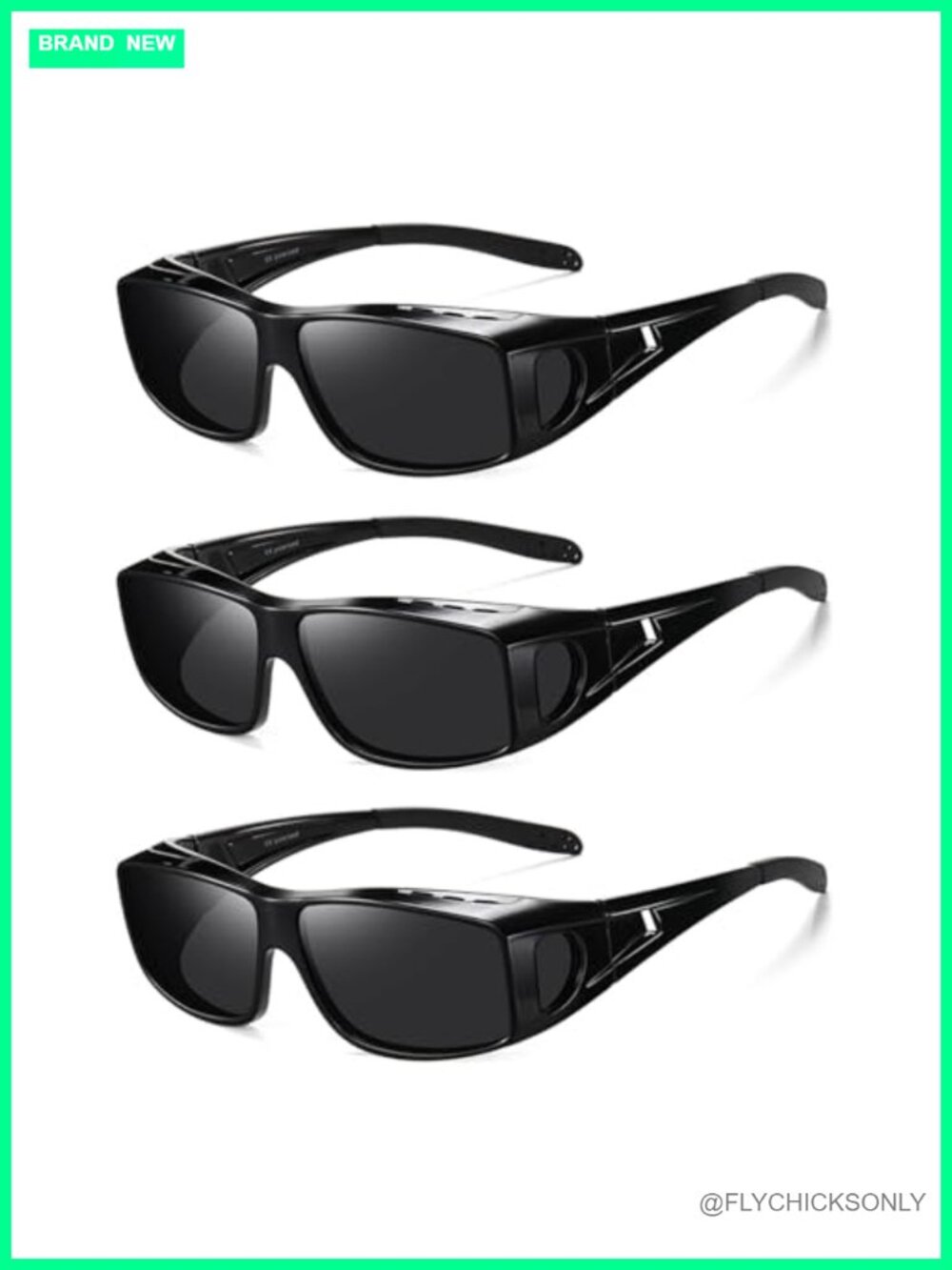 Polarized Fit Over Sunglasses UV400 Wrap Around Unisex